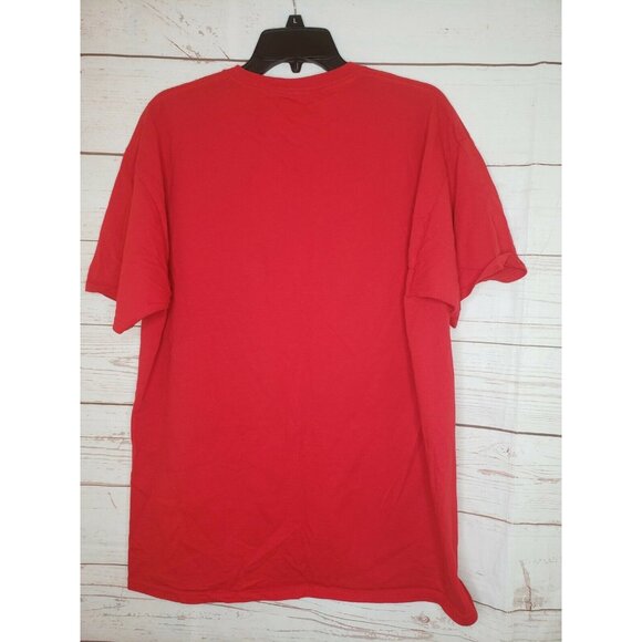 Dec 25th Santa Claus Red Short Sleeve T-Shirt Men's Size Extra Large Holiday Dec - Picture 6 of 7